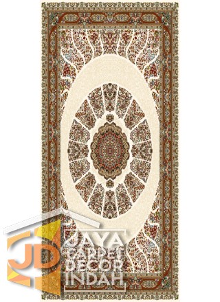 Karpet Permadani Solomon 700 Reeds Abrisham Cream 3653 ukuran 100x150, 150x225, 200x300, 250x350, 300x400